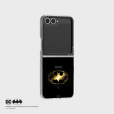 The BATMAN Black Slim Impression Case for Galaxy Z Flip6